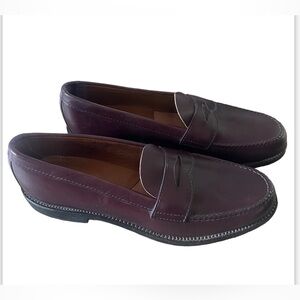 WORN ONCE ALDEN BROOKS BROTHERS 11D $840 USA CORDOVAN BURGUNDY LOAFERS 6206
